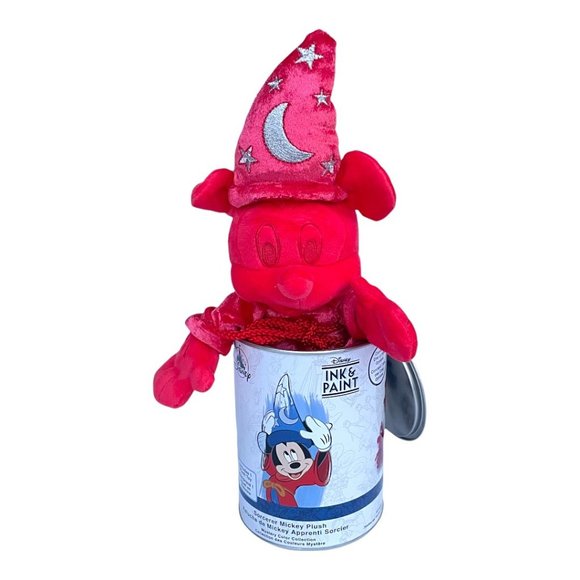 Disney Ink and Paint Red Sorcerer Mickey Mouse Plush - Picture 2 of 5